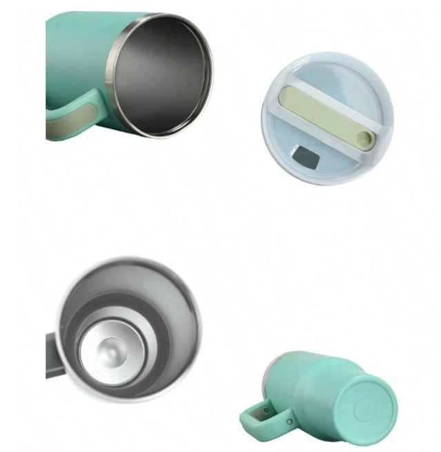 Termo gertuvė su daugkartiniu šiaudeliu 1200 ml. Olive