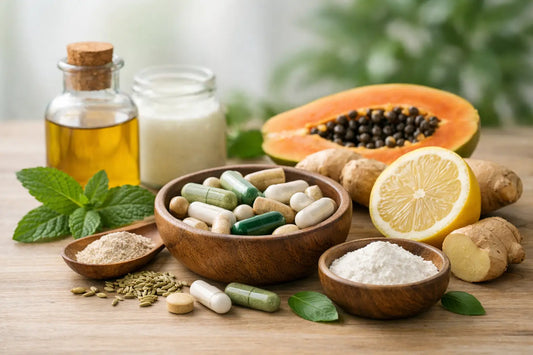 Natūralūs papildai virškinimo komfortui