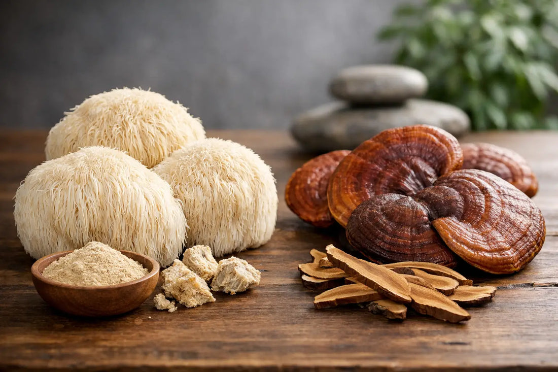 Lion's Mane vs Reishi poveikis: ką rinktis?